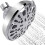 Shower Head Modern Fixed 9 Pattern 1