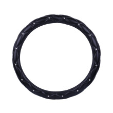 Rhinestone Leather Steering Wheel Cover 14.5-15 inch