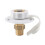 White Water Fill Inlet Flange Brass with Check Valve 5