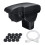 Leather and ABS Center Console Armrest Storage Box with 3 1