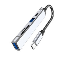 USB Type-C Hub Docking Station with USB 3.0/2.0 and Card