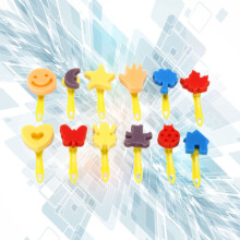 Sponge Paint Brushes for Kids DIY Design 12 pcs 8 x 3.1 in