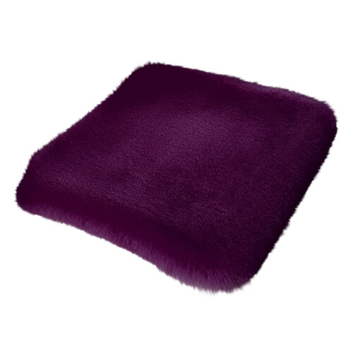 Driver Seat Cushion Winter Plush Warm Thickened 17.7x17.7 1