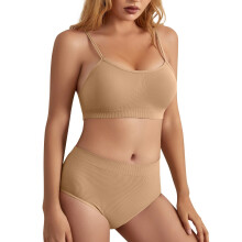 Ensemble brassière et culotte en coton français, taille S, non