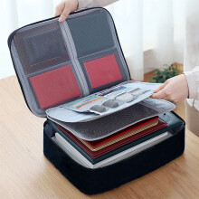 Fireproof Waterproof Document Organizer Bag 37x27x10.5 cm