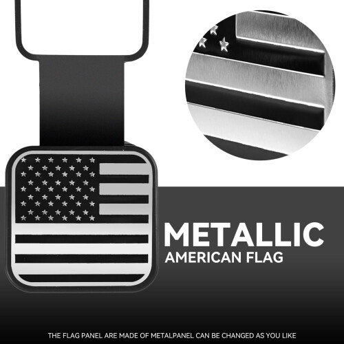 American Flag Rubber Trailer Hitch Cover 2 Pack 1