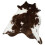 Cow Pattern Rug Brown White 43x33x0.6 in 1