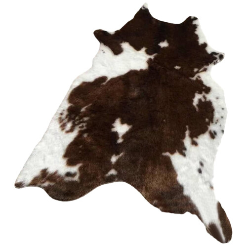 Cow Pattern Rug Brown White 43x33x0.6 in