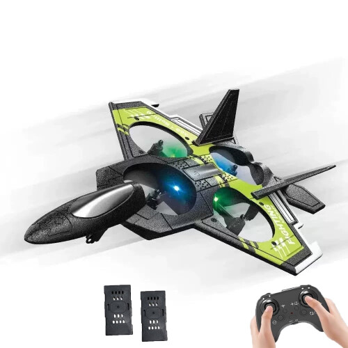 RC Plane 2.4GHz with Lights and 2 Batteries Green