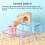 Transparent Detachable Hamster Platform with Clear Food 7