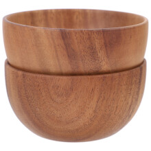 HOMEMAXS Wooden Fruit Bowl Set 2 Pieces