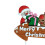 Christmas Cake Topper Reusable Bright Color Ornament 8