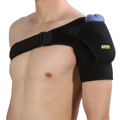 Shoulder Brace Compression Support Breathable Black 2