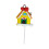Christmas Cake Topper Reusable Bright Color Ornament 2