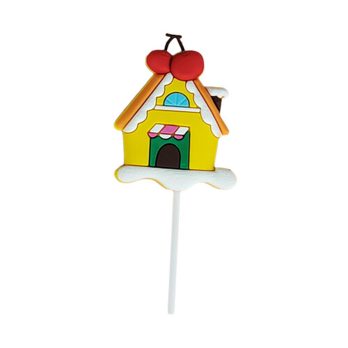 Christmas Cake Topper Reusable Bright Color Ornament 1
