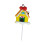 Christmas Cake Topper Reusable Bright Color Ornament 3