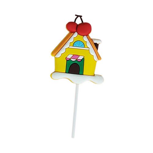 Christmas Cake Topper Reusable Bright Color Ornament 2