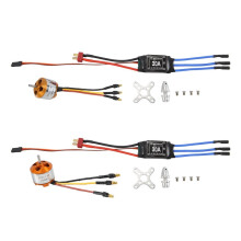 2Pack 2212 1400Kv/2200Kv Brushless Outrunner Motor with Mount 10T/6T+30A ESC for Rc Aircraft Quadcopter UFO