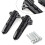 BFY Black Front Fork Boot Cover with LED Lights for Harley 4