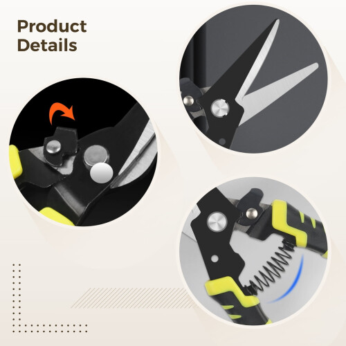 Industrial Cable Shears Heavy-Duty Wire Cutters 2 Pcs 2