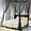Hanging Bed Canopy Curtain Drape 210x190x24cm 6