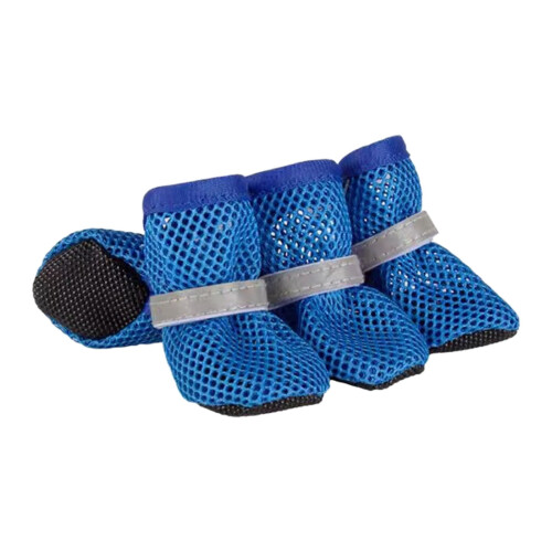 Breathable Mesh Dog Shoes Soft Sole with Reflective Straps 1