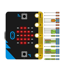 Micro:Bit V1.5 Development Board Micro:Bit Car Kit/Qtruck/Python Education BBC Microbit Programmable Robot for DIY