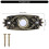 Wall Mounted LED Doorbell Switch Brass Hardwired Press 5