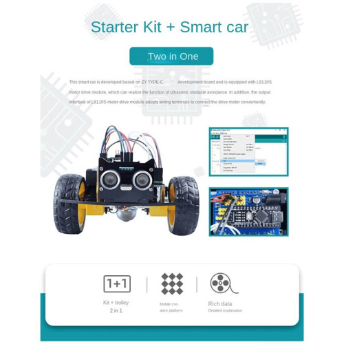 Car  Robot Programming Kit DIY Electronic Kit  Car Robot Kit Programming Learning Programming Kit