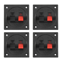 4PCS Speaker Box Terminal Cup, Spring Square Subwoofer Box Terminal Binding Post Connector for DIY Home Car Speaker