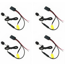 4X Car 5.0 Aux Cable Microphone Handsfree Mobile Phone Free Calling Adapter for Punto Alfa 159