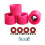 Quad Roller Skate Wheels 78A 4 pcs Rose Red 2
