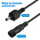 Power Supply Cable Extension Kit for Solar Lamp Black 1 Pack 5
