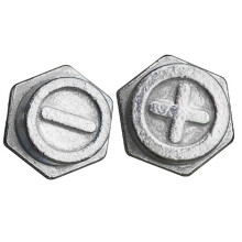 4 Pair Zinc Alloy Battery Side Terminal Charging Posts Fit 8mm Positive (+) or Negative (-) Battery Cable Terminals