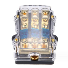 3-Wege-ANL-Sicherungshalter, 60-Ampere-Verteilerblock, 4-Gauge-Eingang Bis 8-Gauge-Ausgang für Auto-LKW-Boot-Marine-AudioverstäRker