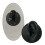Silicone Ear Model for Piercing Practice Left Black 3