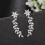 CZ Leaf Vine Ear Crawler for Women Rose Gold Copper Base 7