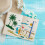 Beach Scenery Stencil Ocean Theme 8.3x11.7 in Reusable 5
