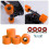 Quad Roller Skate Wheels 78A 4 pcs Orange 4