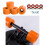 Quad Roller Skate Wheels 78A 4 pcs Orange 5