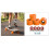 Quad Roller Skate Wheels 78A 4 pcs Orange 6