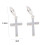 Soumake Cross-Shaped Alloy Earrings for Women 7