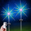 Solar Firework Meteor Lights 2 Pack Warm White 112 LED 8