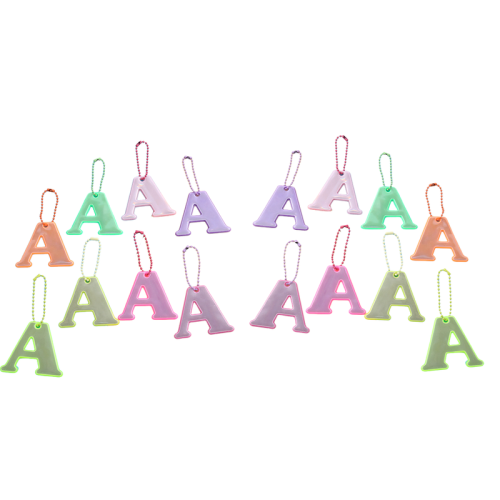 Πακέτο 16 τεμαχίων με ανακλαστικά μενταγιόν ασφαλείας με το γράμμα 'A