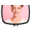 Hand Mirror Extra Large Black with Handle 2