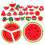Watermelon Stickers Summer Party Fruit Decals 50 Pieces 3