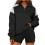 Women's Oversized Quarter-Zip Sweatshirt Color Block 1