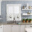 Ensemble de rideaux de cuisine Forest Wolf, pin blanc et gris Wolf24 6