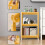 Slim 3-Layer Rolling Storage Cart with Wheels 4