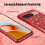 Θήκη Glitter με αντικραδασμική προστασία για Google Pixel9Red TPU/PC 5